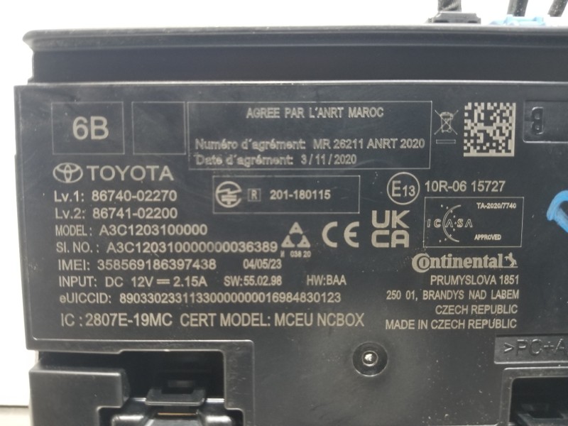 Recambio de modulo electronico para toyota corolla touring sports (e21) hybrid referencia OEM IAM 8674002270  