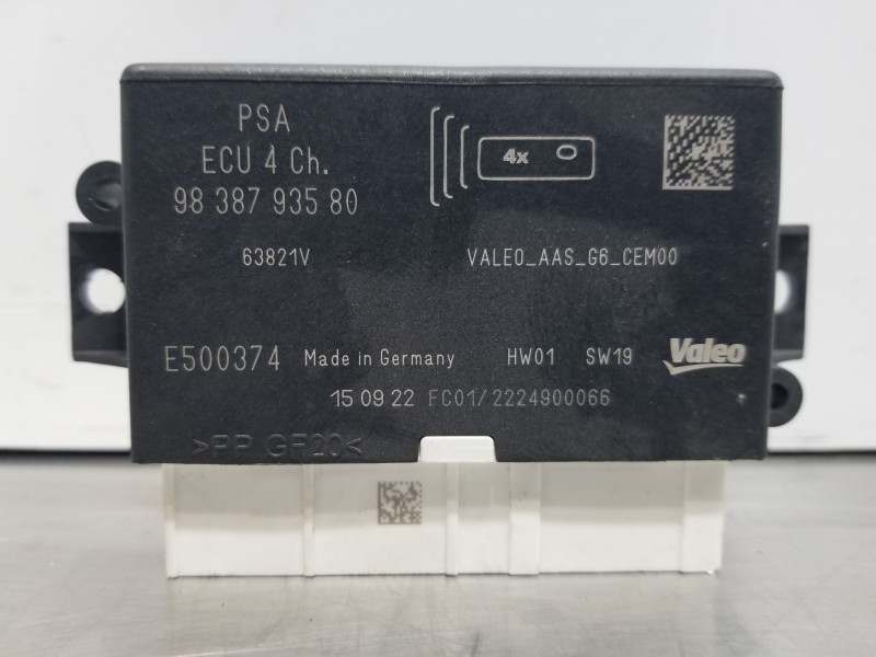 Recambio de modulo electronico para peugeot 208 (p2) active referencia OEM IAM 9838793580  