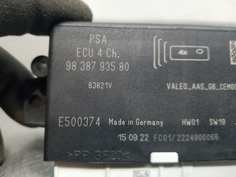 Recambio de modulo electronico para peugeot 208 (p2) active referencia OEM IAM 9838793580  