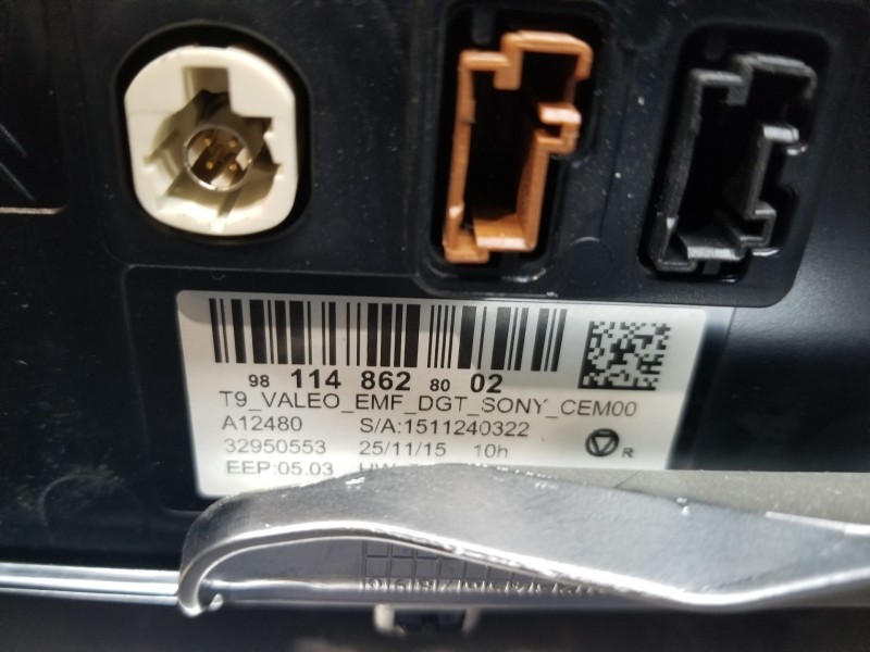 Recambio de pantalla multifuncion para peugeot 308 active referencia OEM IAM 9811486280  