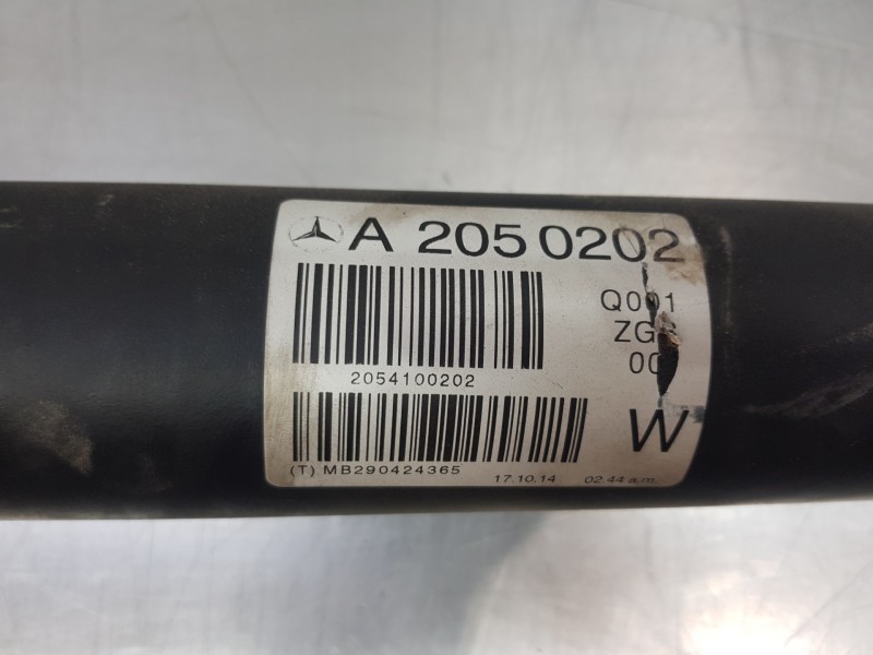 Recambio de transmision central para mercedes clase c (w205) lim. bluetec referencia OEM IAM A2054100202 A2050202 