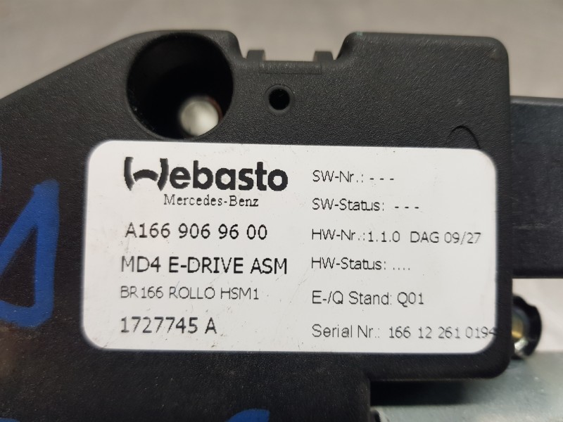 Recambio de motor techo electrico para mercedes clase m (w166) bluetec referencia OEM IAM A1669069600  