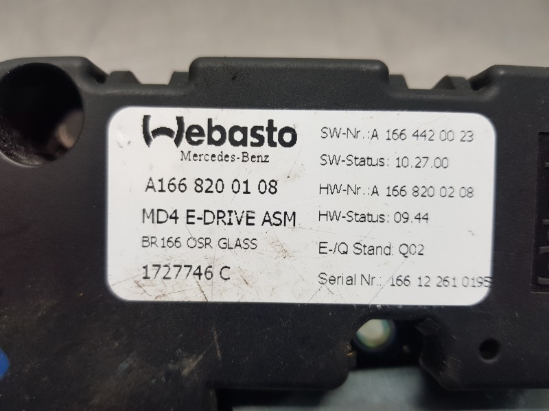 Recambio de motor techo electrico para mercedes clase m (w166) bluetec referencia OEM IAM A1668200108  