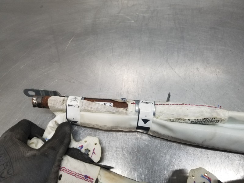 Recambio de airbag cortina delantero derecho para peugeot 208 (p2) puretech referencia OEM IAM 9827991580  