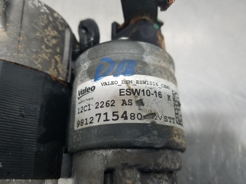 Recambio de motor arranque para peugeot 208 (p2) puretech referencia OEM IAM 9812715480  