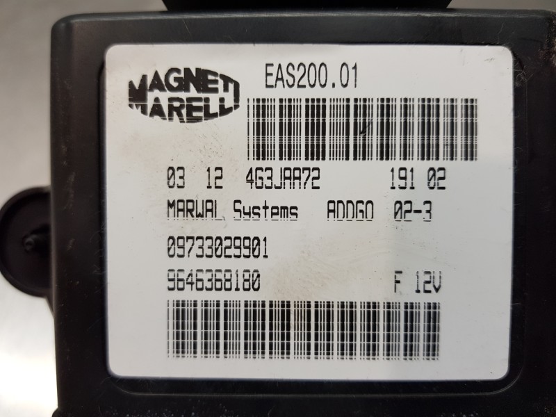 Recambio de modulo electronico para peugeot 307 (s1) xs referencia OEM IAM 9646368180  