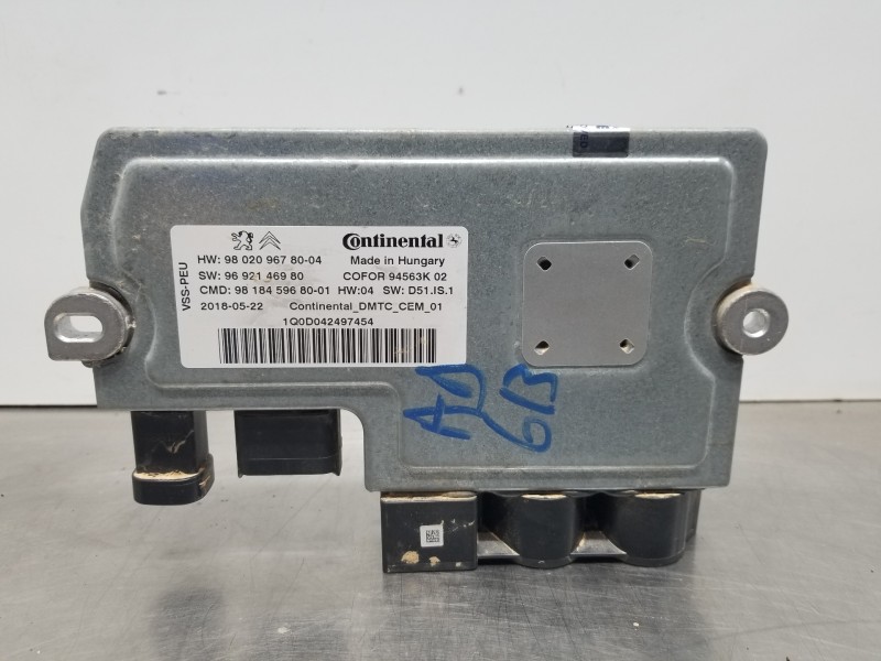 Recambio de centralita start / stop para citroen spacetourer autobus referencia OEM IAM 9802096780  