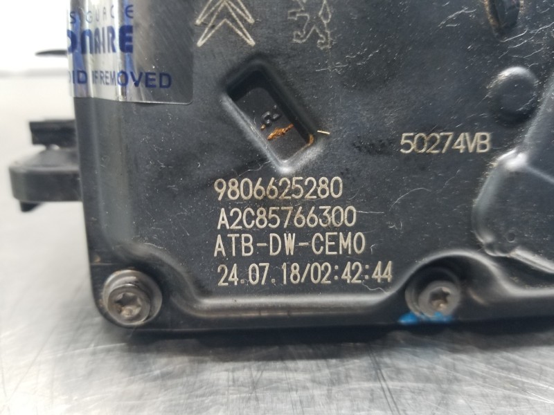 Recambio de caja mariposa para citroen spacetourer autobus referencia OEM IAM 9806625280  