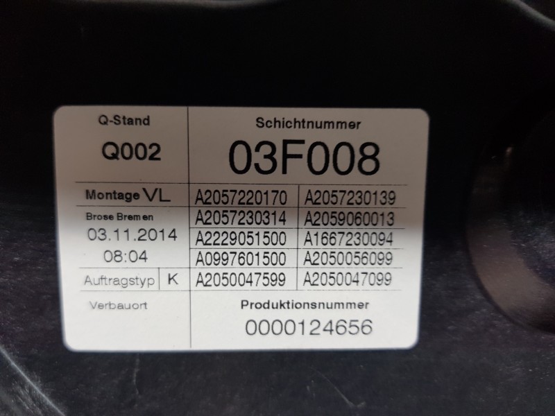 Recambio de elevalunas delantero izquierdo para mercedes clase c (w205) lim. bluetec referencia OEM IAM A2057209111  