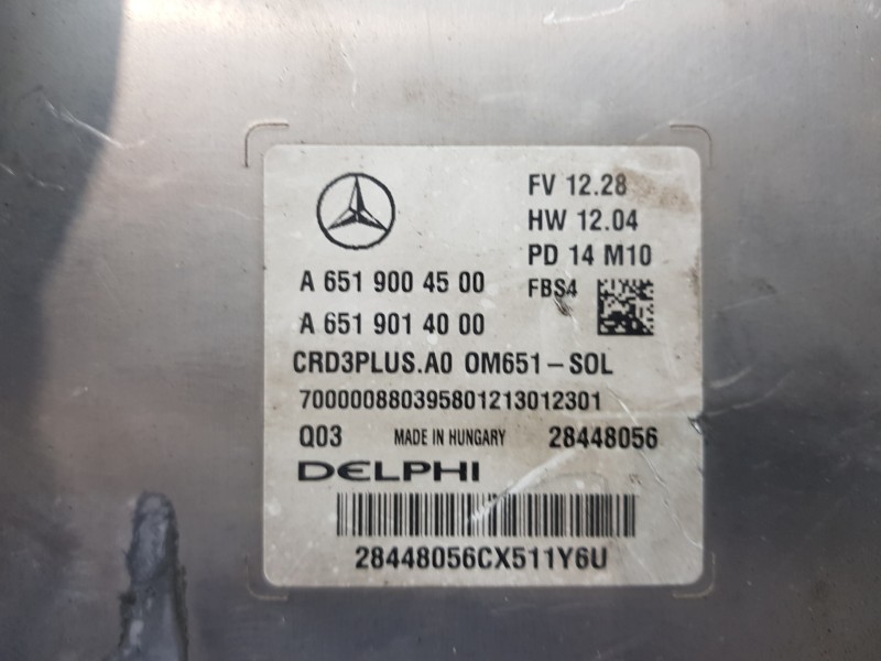 Recambio de centralita motor uce para mercedes clase c (w205) lim. bluetec referencia OEM IAM A6519004500  