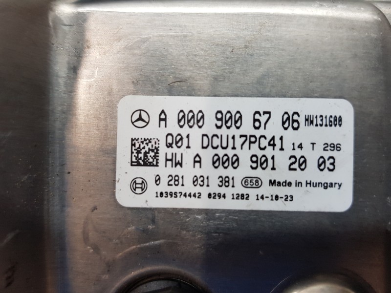 Recambio de modulo electronico para mercedes clase c (w205) lim. bluetec referencia OEM IAM A0009006706  