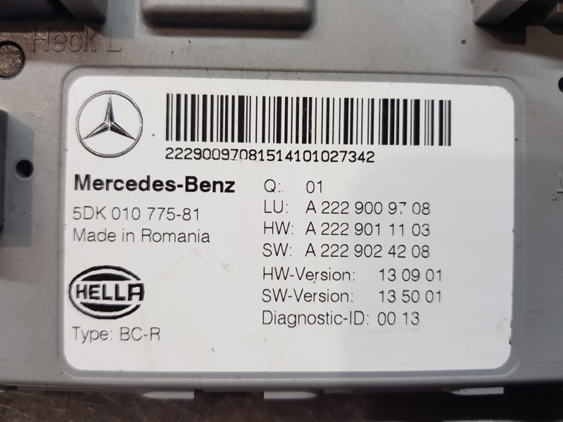 Recambio de modulo electronico para mercedes clase c (w205) lim. bluetec referencia OEM IAM A2229009708  