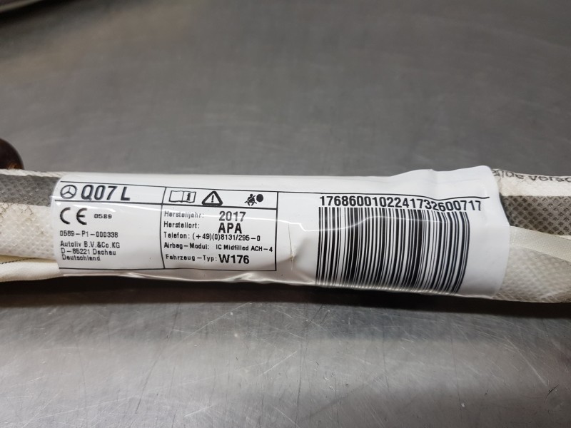 Recambio de airbag cortina delantero izquierdo para mercedes clase a (w176) design referencia OEM IAM A1768600102  