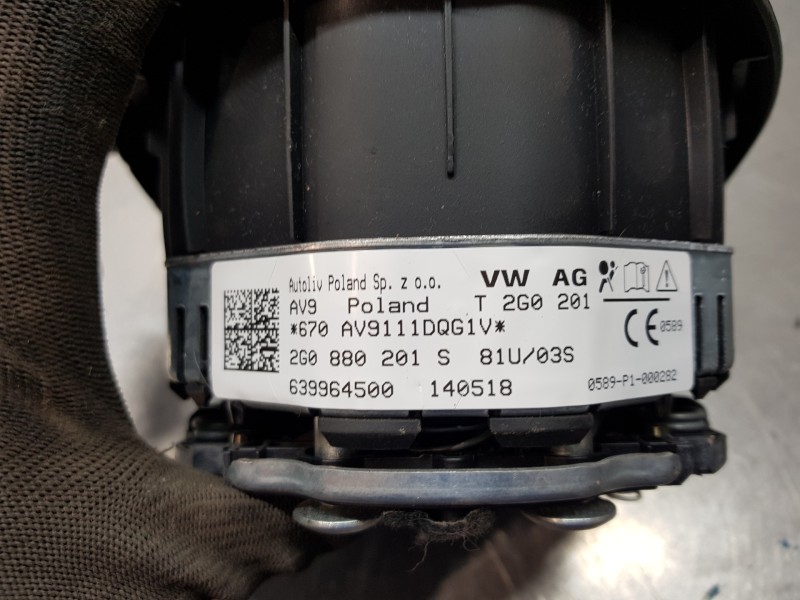 Recambio de kit airbag para volkswagen polo life referencia OEM IAM 2G1857004LRA3 2G0880201S81U 6F0880204D