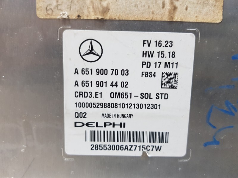 Recambio de centralita motor uce para mercedes clase a (w176) design referencia OEM IAM A6519007003 A6519014402 