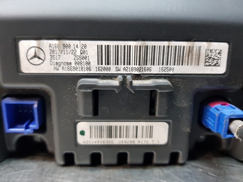 Recambio de pantalla multifuncion para mercedes clase a (w176) design referencia OEM IAM A1669001420  