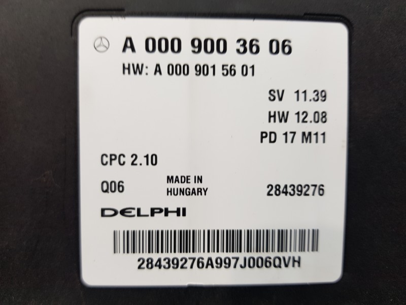Recambio de modulo electronico para mercedes clase a (w176) design referencia OEM IAM A0009003606  