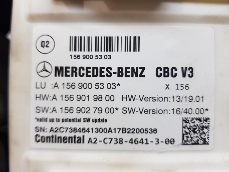Recambio de modulo electronico para mercedes clase a (w176) design referencia OEM IAM A1569005303 A2C7384641300 