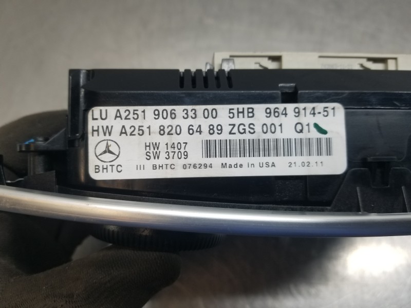 Recambio de mando climatizador para mercedes clase m (w164) 4matic referencia OEM IAM A2519063300  