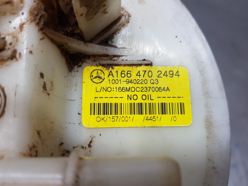 Recambio de aforador para mercedes clase m (w166) bluetec referencia OEM IAM A1664702494  