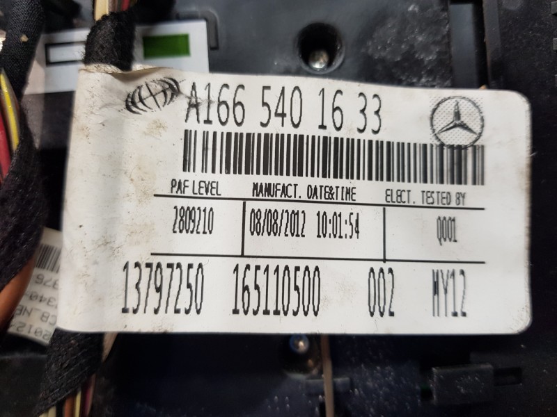 Recambio de luz interior para mercedes clase m (w166) bluetec referencia OEM IAM A1669062301 A1665401633 