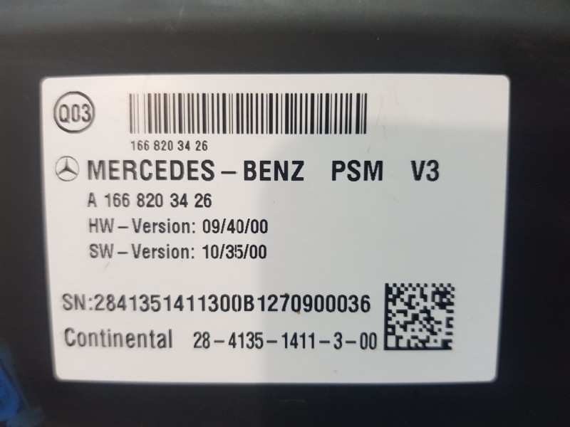 Recambio de modulo electronico para mercedes clase m (w166) bluetec referencia OEM IAM A1668203426  