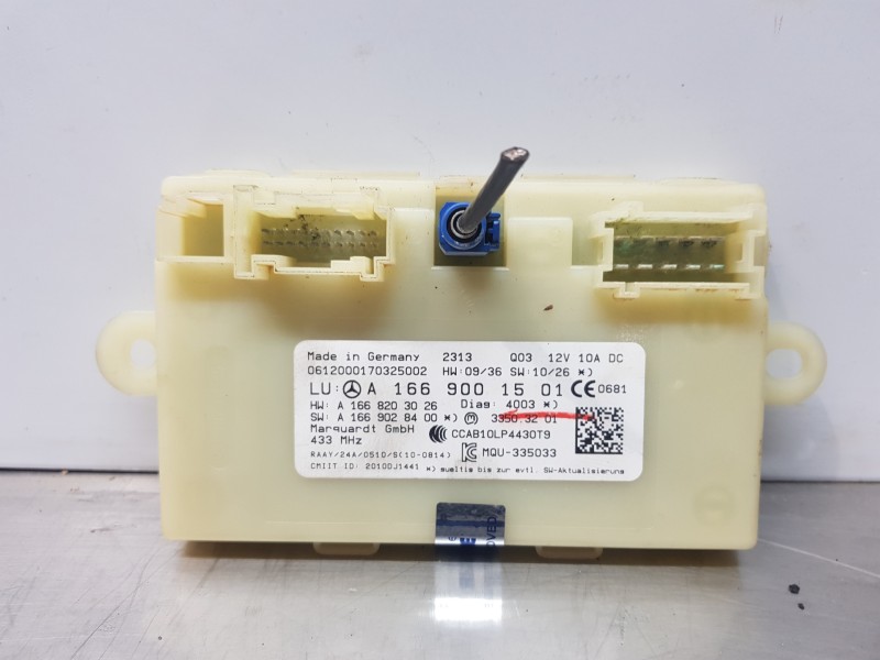 Recambio de modulo electronico para mercedes clase m (w166) bluetec referencia OEM IAM A1669001501  