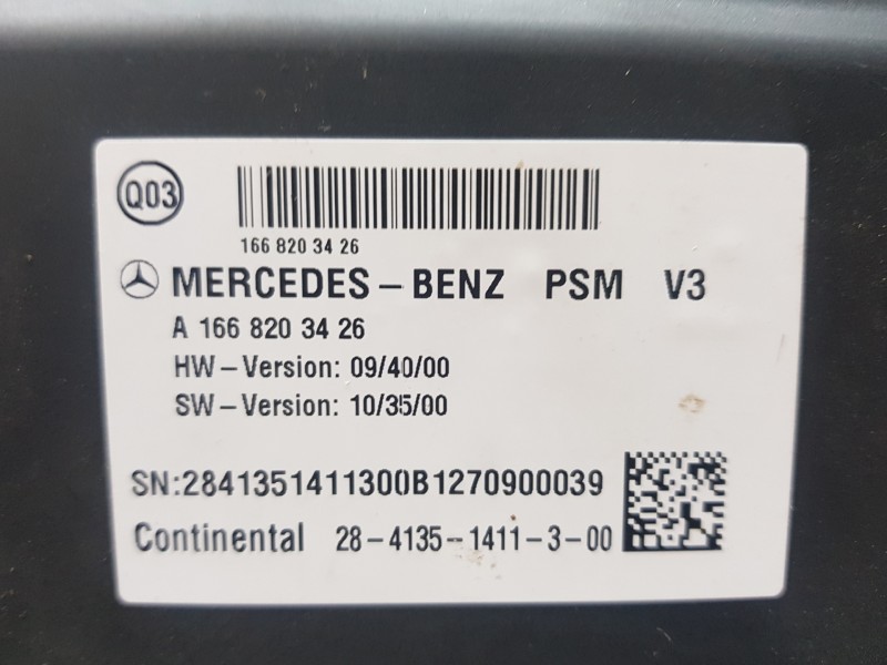 Recambio de modulo electronico para mercedes clase m (w166) bluetec referencia OEM IAM A1668203426  