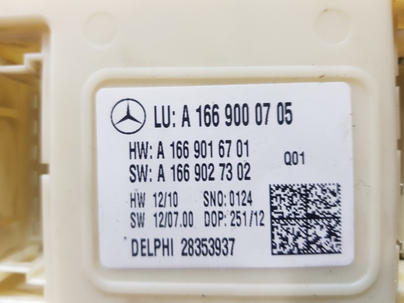 Recambio de modulo electronico para mercedes clase m (w166) bluetec referencia OEM IAM A1669000705 A1669016701 