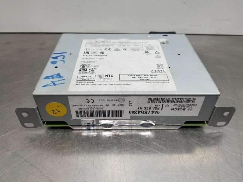 Recambio de sistema audio / radio cd para peugeot 208 (p2) active referencia OEM IAM 9847854380  