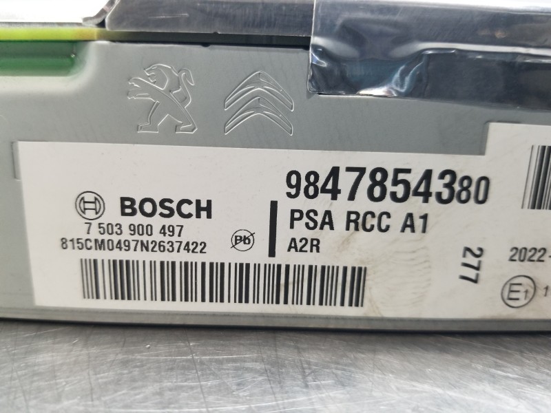 Recambio de sistema audio / radio cd para peugeot 208 (p2) active referencia OEM IAM 9847854380  