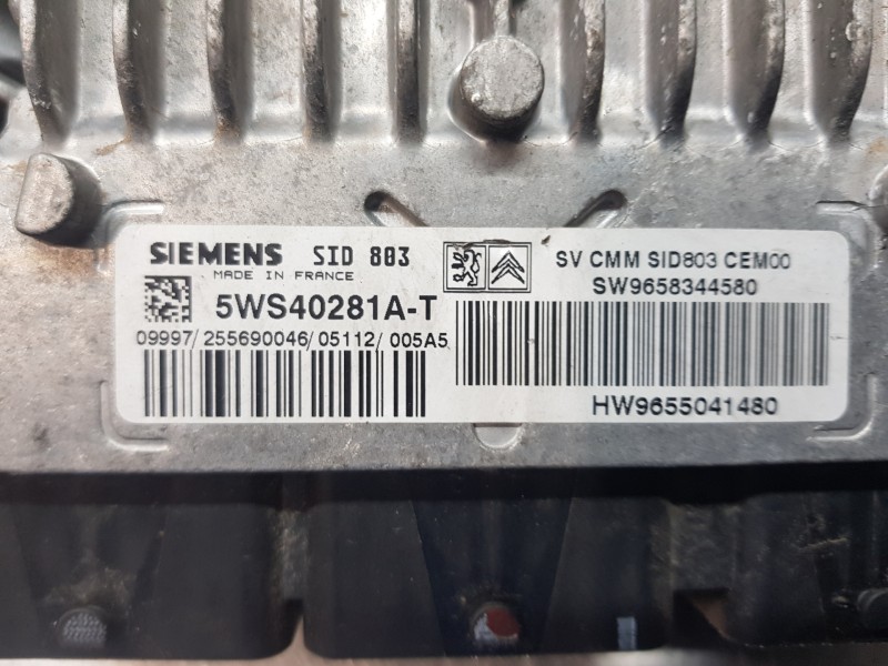 Recambio de centralita motor uce para citroen c4 berlina vts referencia OEM IAM 9658344580  