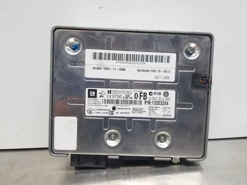 Recambio de modulo electronico para opel astra j lim. selective referencia OEM IAM 13353284  
