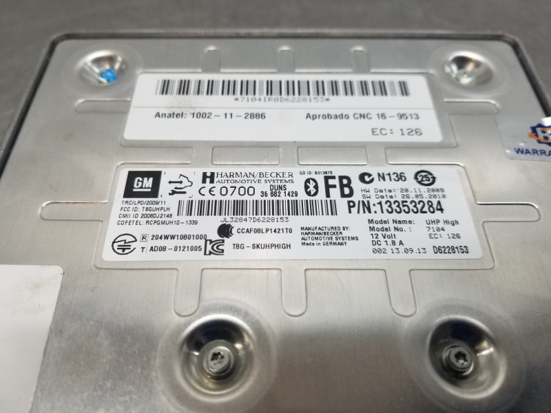 Recambio de modulo electronico para opel astra j lim. selective referencia OEM IAM 13353284  