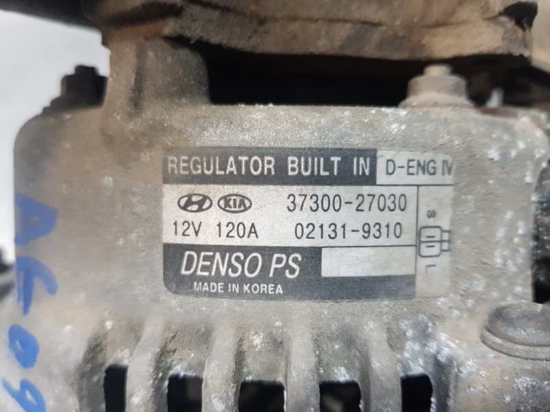 Recambio de alternador para hyundai santa fe (bm) style referencia OEM IAM 3730027030  