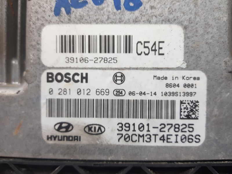 Recambio de centralita motor uce para hyundai santa fe (bm) style referencia OEM IAM 3910127825 0281012669 