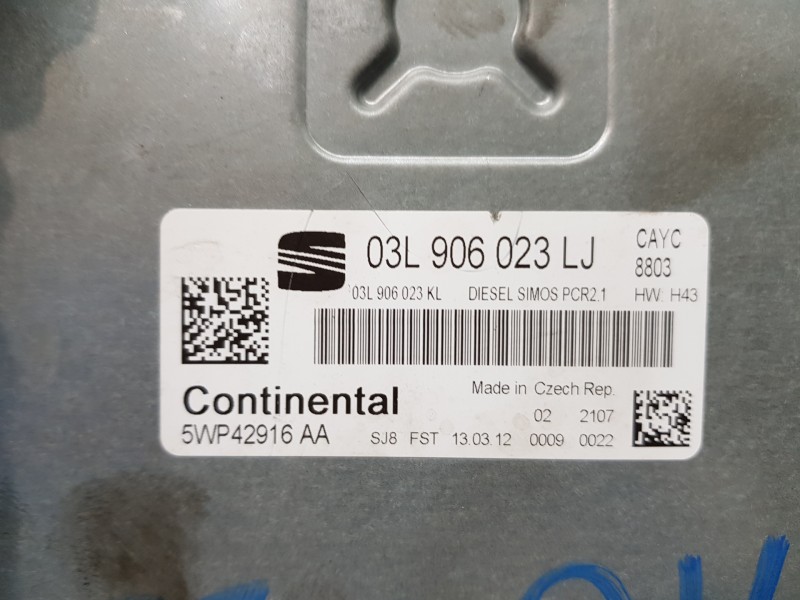 Recambio de centralita motor uce para seat altea xl (5p5) reference referencia OEM IAM 03L906023LJ  