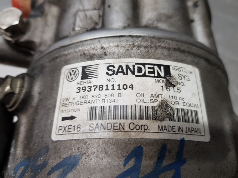 Recambio de compresor aire acondicionado para seat altea xl (5p5) reference referencia OEM IAM 1K0820808B  