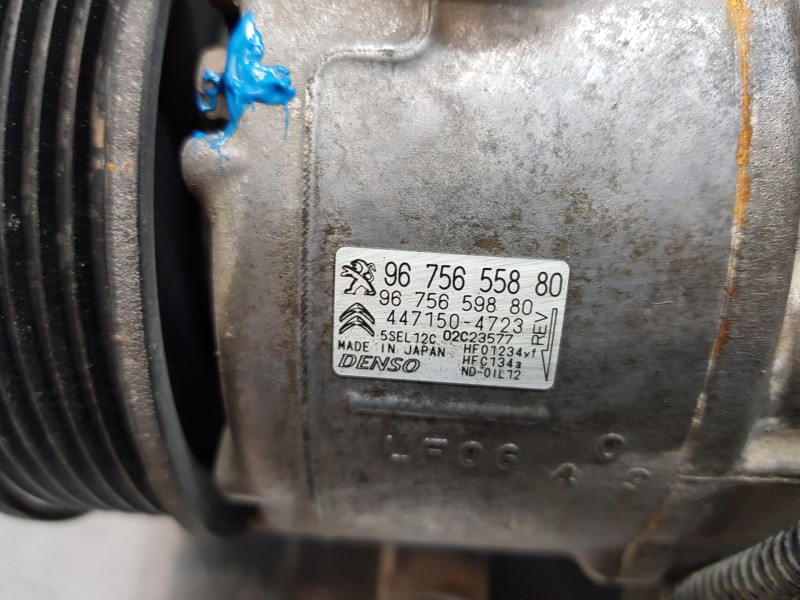 Recambio de compresor aire acondicionado para citroen c4 cactus shine referencia OEM IAM 9675655880  