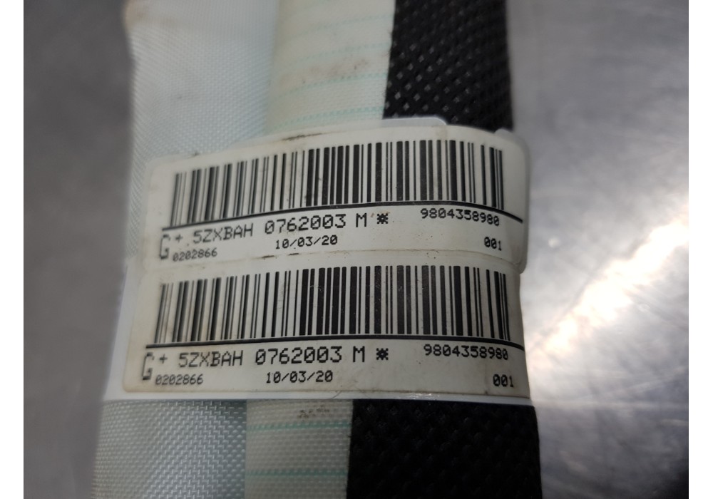 Recambio de airbag cortina delantero izquierdo para citroen c4 cactus shine referencia OEM IAM 9804358980  