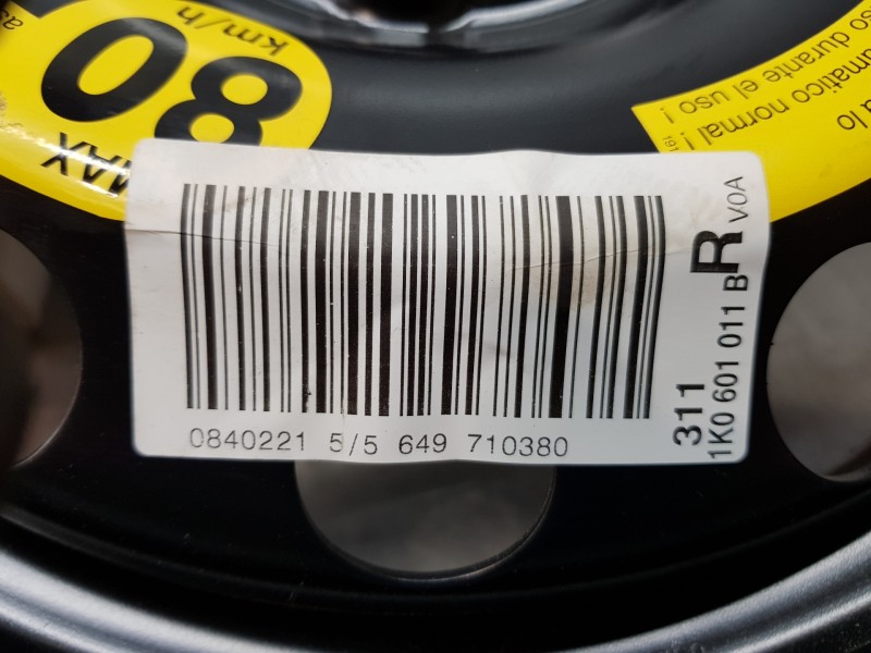 Recambio de neumatico repuesto para volkswagen golf v berlina (1k1) highline referencia OEM IAM 1K0601027B03C  