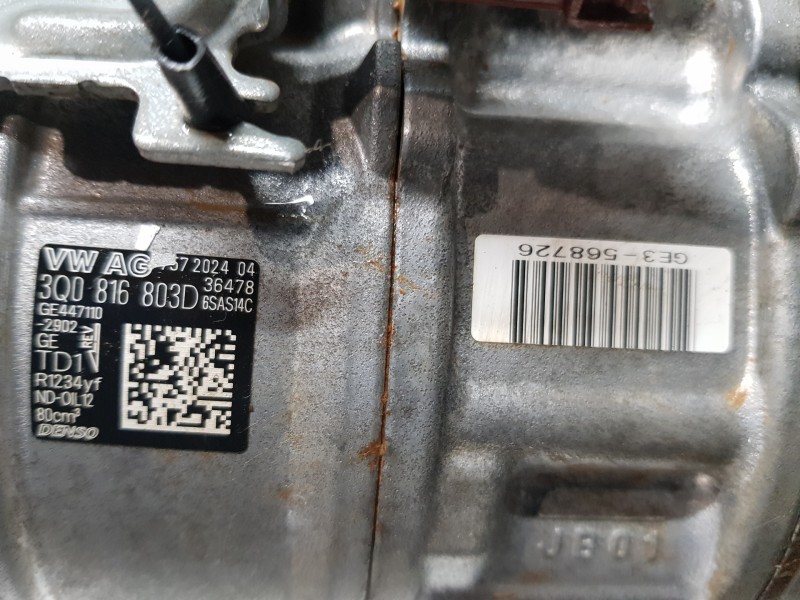 Recambio de compresor aire acondicionado para seat arona style referencia OEM IAM 3Q0816803D  