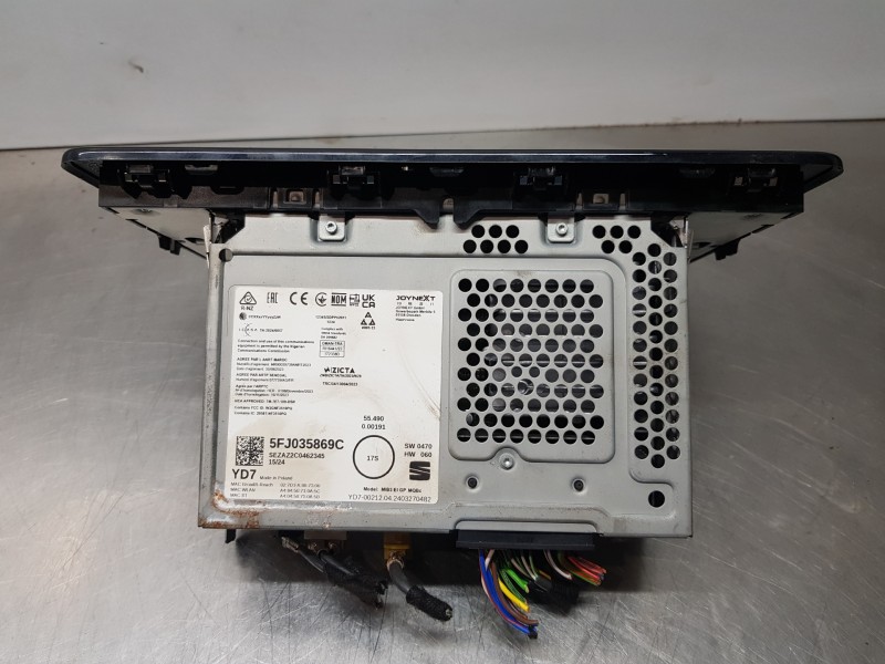 Recambio de pantalla multifuncion para seat arona style referencia OEM IAM 5FJ035869C  