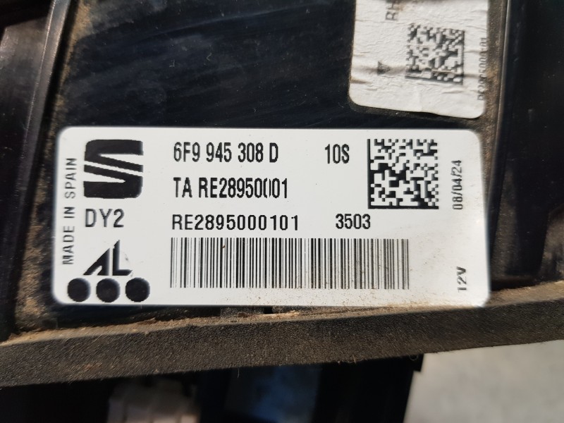 Recambio de piloto trasero derecho interior para seat arona style referencia OEM IAM 6F9945308D  