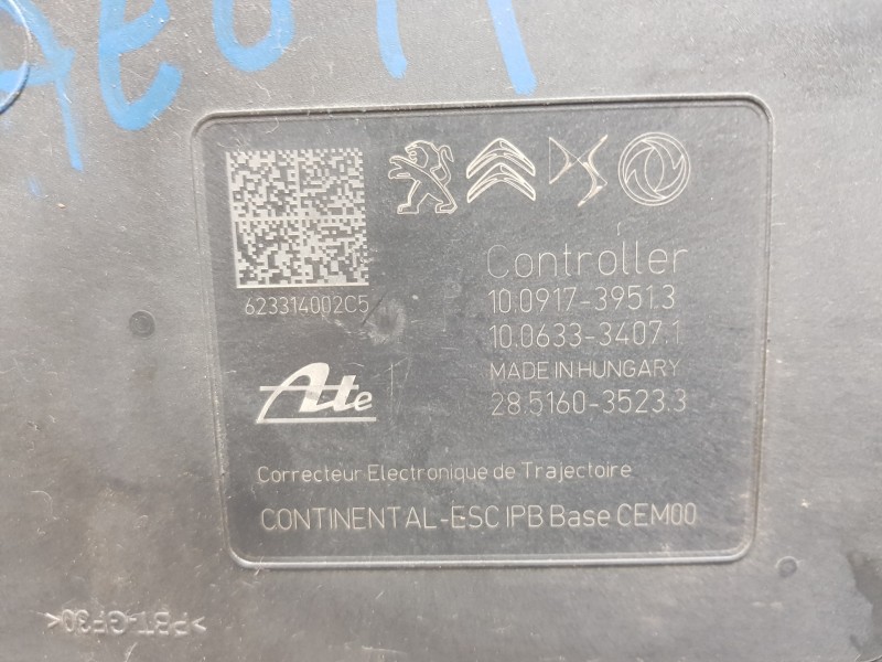 Recambio de abs para peugeot 2008 (p2) allure puretech referencia OEM IAM 9846124980 10091739513 623314002C5