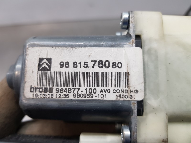 Recambio de elevalunas delantero izquierdo para citroen c4 berlina exclusive referencia OEM IAM 9657133680 968157080 