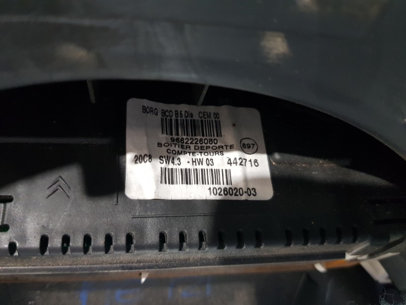 Recambio de pantalla multifuncion para citroen c4 berlina exclusive referencia OEM IAM 9662226080  