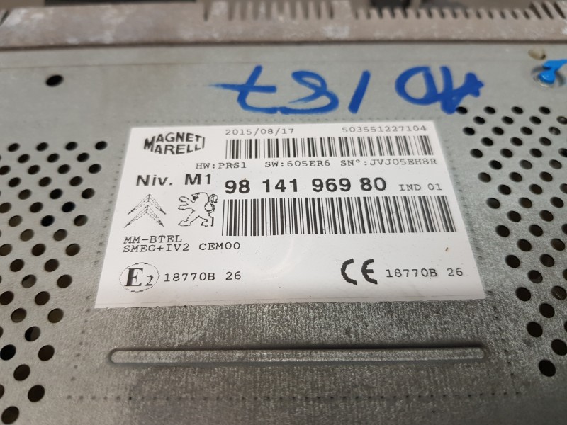 Recambio de sistema audio / radio cd para peugeot 208 bluehdi referencia OEM IAM 9814196980  