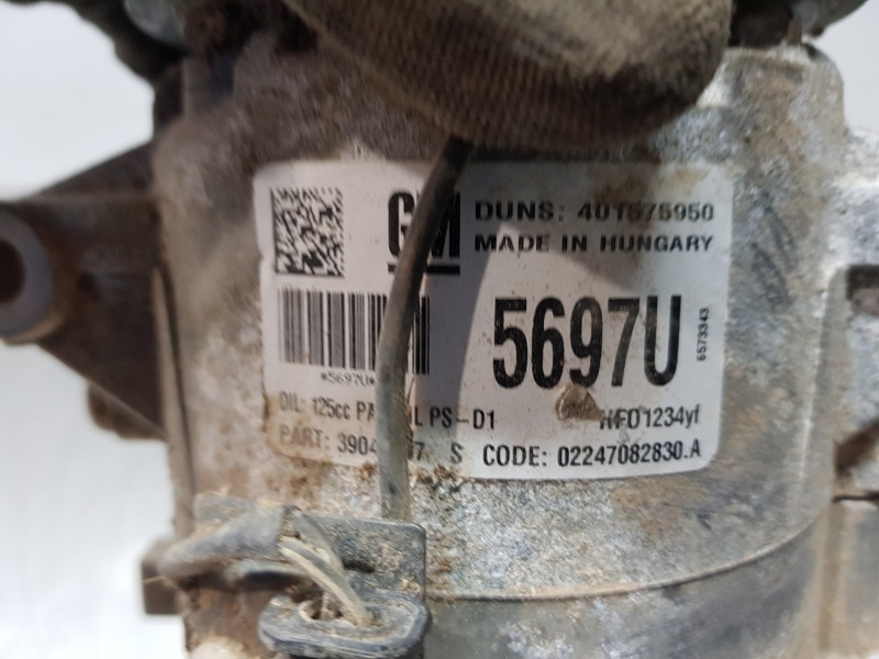 Recambio de compresor aire acondicionado para opel meriva b enjoy referencia OEM IAM 39164668  