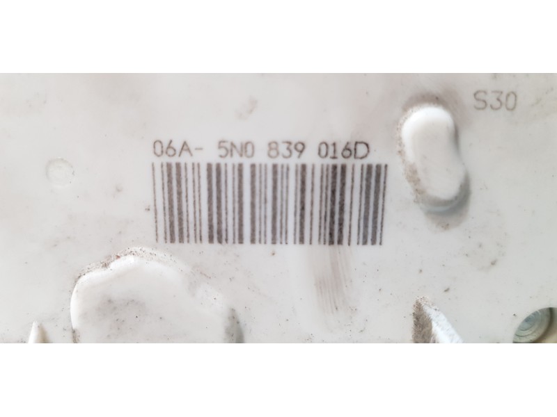 Recambio de cerradura puerta trasera derecha para skoda superb combi (3t5) comfort referencia OEM IAM 5N0839016D   Recambio de cerradura puerta trasera derecha para skoda superb combi (3t5) comfort referencia OEM IAM 5N0839016D